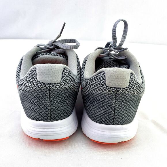 NIKE Revolution 3 Women Wolf Grey Hyper Orange Running Shoes 819303-002 Sz 10 - Picture 5 of 7